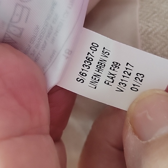 Banana Republic Vest, Size 18, Light Taupe/Pebble, NWT - Picture 8 of 10